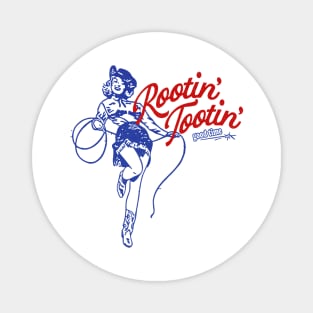 Vintage Rootin Tootin Good Time Western Cowgirl Girl Women Magnet